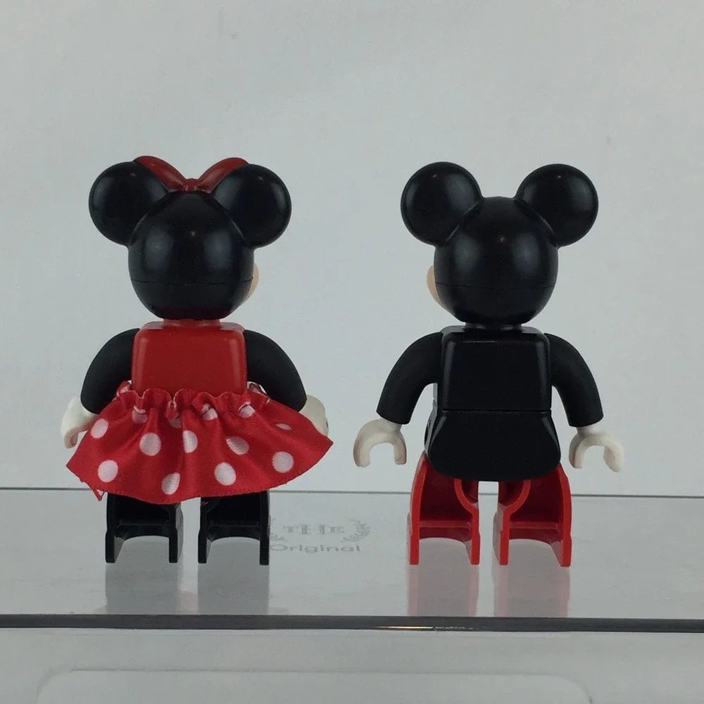 LEGO Duplo Mickey Minnie Mouse Figures Red Black Umbrella Guitar Disney